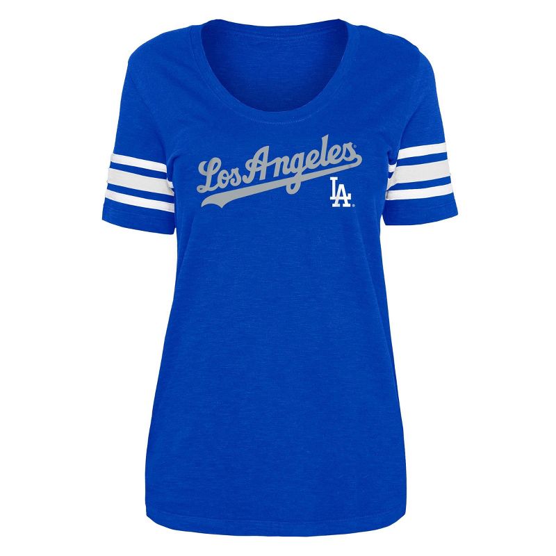 MLB Los Angeles Dodgers Women&#39;s Slub T-Shirt, 1 of 3