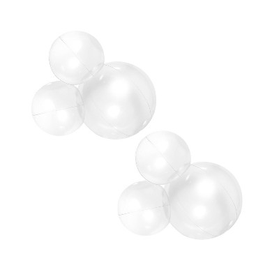 MINNIDIP Balloon Garland 3 Cluster 2pk in Clear Transparent