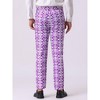 INSPIRE CHIC Floral Pants for Men's Flat Front Prom Formal Flower Dress Pants - 3 of 4