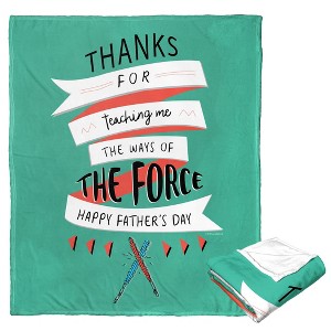 Disney Star Wars Classic The Ways Of The Force Silk Touch Throw Blanket 50x60 Inches - 1 of 3
