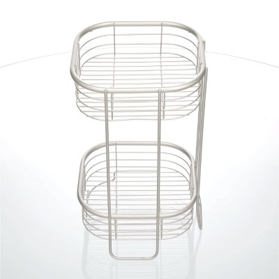 Bronze 2-Tier Freestanding Metal Shower Organizer