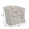 NicBex Accent Chair Swivel Chair with Loose Cover Lounge Chair Reading Chair Comfy Chair for Living Room, Beige - 3 of 4