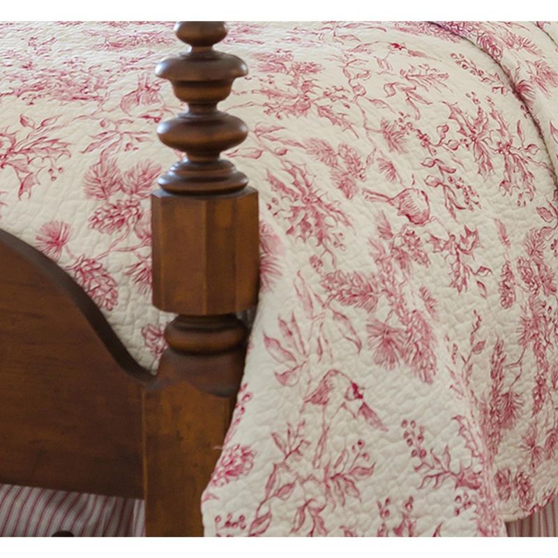 C&F Home Evergreen Toile Cotton Quilt Set  - Reversible and Machine Washable, 4 of 7