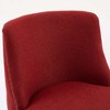 DSVIMOY Counter and Bar Stool Set of 2 Swivel Upholstered Design for Kitchen or Home Bar Use, Red, 28"*18"*17" - 4 of 4