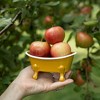 Mustard Enamel Bathtub Soap Dish Planter Metal by Foreside Home & Garden - 2 of 4