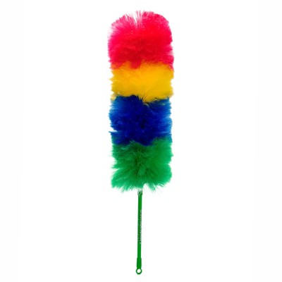 Douhoow Rainbow Feather Duster Anti Static Ultrafine Duster Handle