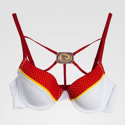 NCAA Iowa State Cyclones Demi Nukini Contrast Mesh with Dog Tag Pendant - White 34C