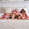 Lomsoe Kids' Christmas Throw Blanket - Santa Claus & Christmas Tree Pattern Flannel Throw Blanket, Soft & Warm Throw Blanket for Couch & Bed - 3 of 4