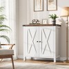 Coucheta Small Storage Cabinet, Farmhouse Sideboard with 2 Doors & Adjustable Shelves, Buffet Cabinet for Living Room & Dining Room - 3 of 4