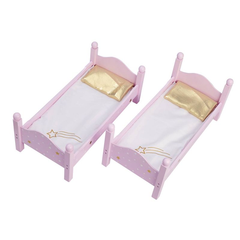 Olivia&#39;s Little World 18&#34; Doll Wooden Convertible Bunk Bed with Ladder Pink, 6 of 11
