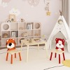 KTMBDW Kids Table and Chairs Set, Toddler Table and Chair Set, Wooden Activity Play Table Set - 2 of 4
