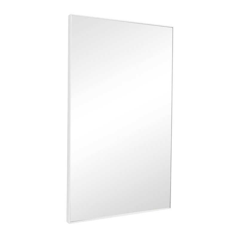 Wood Rectangle Shaped Wall Mirror with Thin Minimalistic Frame - Olivia & May, 5 of 6