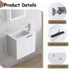 SEVOBAL Bathroom Storage Cabinets, 22 Inch Bathroom Vanity with Sink, Floating Bathroom Vanity with Soft Close Door, Bathroom Sink Cabinet for Small - 4 of 4