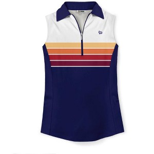 Tipsy Elves Quick Dry Women's Golf Shirt Sleeveless 1/4 Zip Tennis Shirts for Women Tank Top Polo Pickleball Outfits - 1 of 4