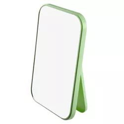 Unique Bargains Foldable Makeup Mirror Dressing Desk Bedroom Travel Portable Mirror for Girl Women Green