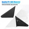 Unique Bargains Driver Side Mirror Flag Applique 1AN69RXFAB for Chrysler Town & Country 08-16 Side View Mirror Triangle Trim Plastic Black - 4 of 4