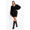 Women's Plus Size Fluffy Skirt - black | CITY CHIC - image 3 of 4