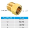 Unique Bargains Fit Air Gas Line Refrigeration Brass SAE 45 Degree Flare Plumbing Connectors - 4 of 4