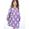RuffleButts Girls Holiday Pajama Night Gown - 3 of 4