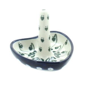 Blue Rose Polish Pottery 904 Ceramika Artystyczna Ring Holder - 1 of 1