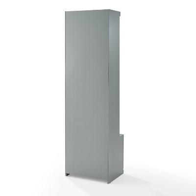 Gray Modular Hall Tree with Storage and Hooks