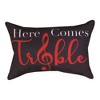 Here Comes Treble Pillow 12.5x8" Indoor Decorative Accent by Manual Woodworkers and Weavers - 2 of 3