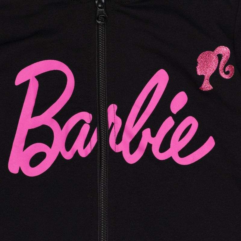 Barbie Girls French Terry Zip Up Hoodie Toddler , 4 of 9