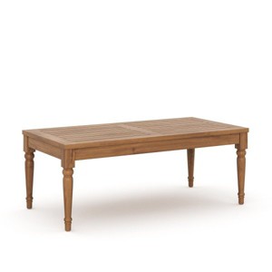New Classic Furniture,Savannah 47" Wood Patio Coffee Table in Natural - 1 of 4