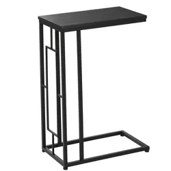 Contemporary Metal and Wood Accent Table Black - Olivia & May