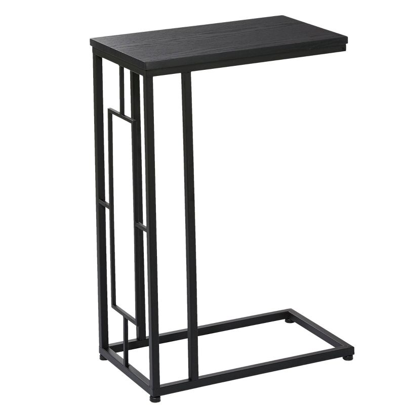Contemporary Metal and Wood Accent Table Black - Olivia &#38; May, 1 of 6