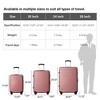 Rbied Luggage Set 3 Piece, PP Hardshell Carry on Suitcase W/ Spinner Wheels & TSA Lock, Lightweight Suitcases for Business, Trip, (20"/24"/28") - 2 of 4
