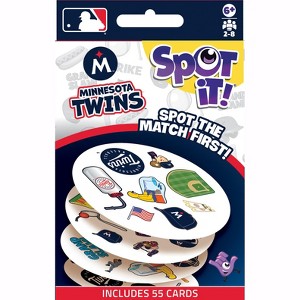 MasterPieces Officially Licensed MLB Minnesota Twins Spot It Game for Kids and Adults - 1 of 3