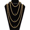 Gold Stainless Steel Rope Chain Necklace Hip Hop Men Women Ginger Lyne Collection - 4 of 4