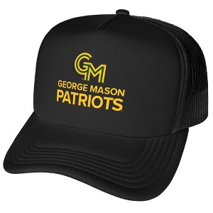 Official George Mason University Primary Logo Foam Snapback Trucker Hat for Men and Women Black One Size - 1 of 4