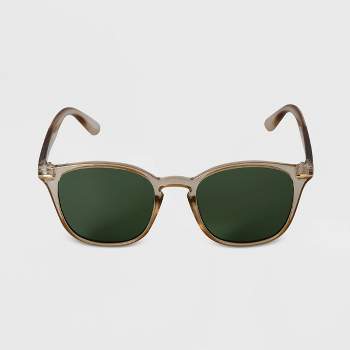 Men's Crystal Square Sunglasses - Goodfellow & Co™ Beige