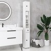 Kleankin Open Shelves Bathroom Storage Cabinet, Door Cabinets, Toilet Paper Cabinet - 2 of 4