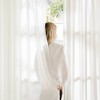 Vynxaria Light-Filtering Semi-Transparent Curtain Pair (2-PK, 52" W x 120" L) Daytime Privacy, Silky Soft, Machine Washable - 4 of 4