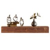 Lycvki 72" Rustic Wood Decorative Wall-Mounted Shelf Fireplace Mantel - 2 of 4