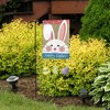Briarwood Lane Happy Easter Bunny Burlap Garden Flag Eggs Holiday - 4 of 4