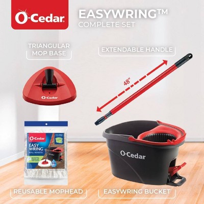 O-Cedar EasyWring Microfiber Spin Mop and Bucket System - Thumbnail 4