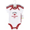 Hudson Baby Infant Boy Cotton Bodysuits, Valentine Heartbreaker - 2 of 4