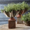 Plum & Post Galvanized Handkerchief Planter - 2 of 3