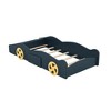 Bellemave Full Size Race Car-Shaped Platform Bed,Wood Platform Bed Frame with Wheels and Storage,for Girls Boys Teenagers, Dark Blue - 4 of 4