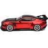 2025 Ford Mustang GTD Dark Red Metallic with Carbon Stripes "Limited Edition" Series 1/18  Diecast Model Car by IXO Models - 2 of 4