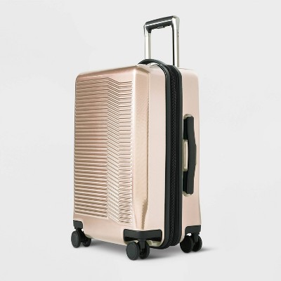 Rose gold cheap suitcase target