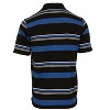 Gioberti Mens Multiple Stripe Polo Shirt With Pocket - Short Sleeve Yarn Dye - 2 of 2