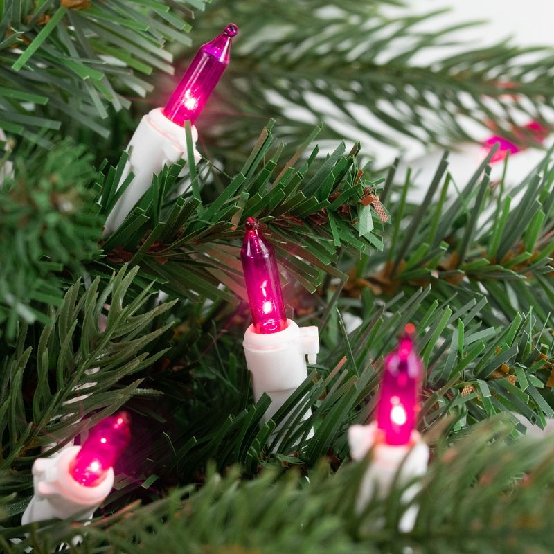 Northlight 35ct Mini String Lights Pink - 7' White Wire, 4 of 6