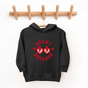 The Juniper Shop Heart Breaker Sunglasses Toddler Graphic Hoodie - 1 of 3