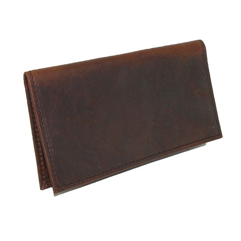 Women's Leather Long Wallet - RFID Blocking, Pecan