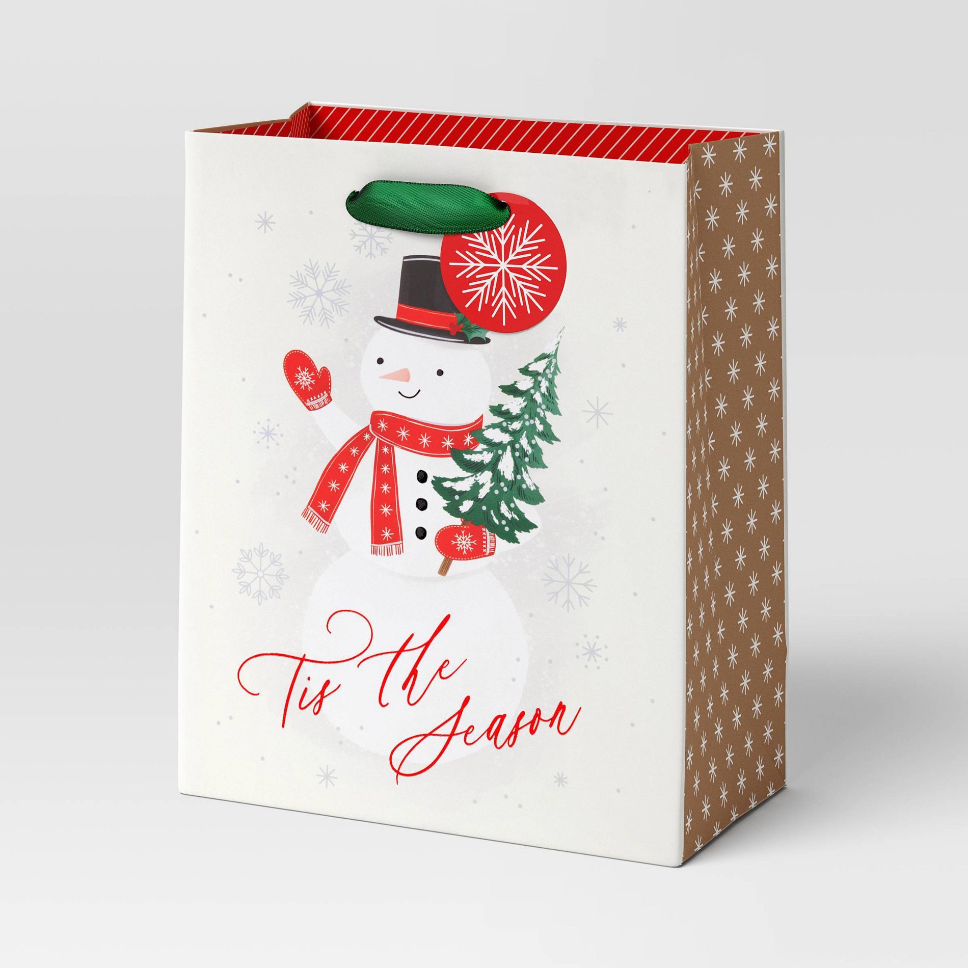 Christmas Modern Heritage Gift Bag Cub Snowman - Wondershop™